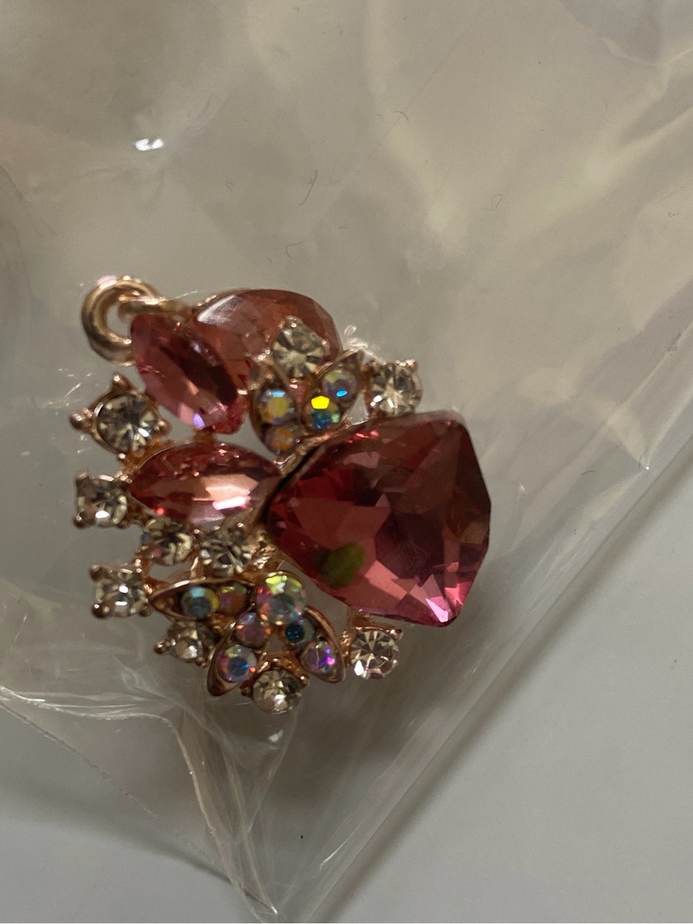 Pink bling Pin / Brooch